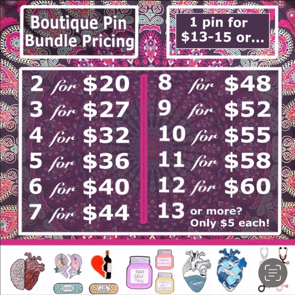 1 LEFT‼️ 2pcs Mental Health Self Care Bandaid Enamel Pins Set - Picture 11 of 12